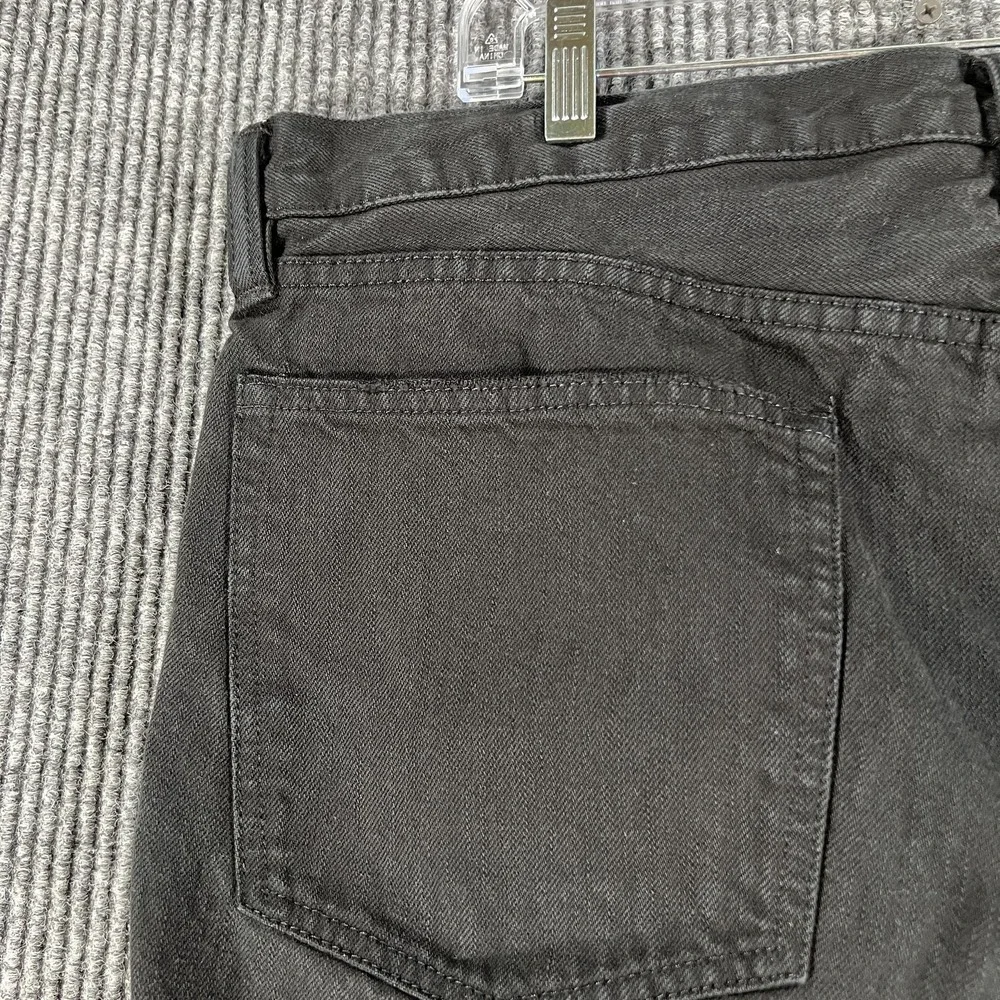 Polo Ralph Lauren Jeans Mens 36x32 Black Hampton Straight Leg Denim Selvedge